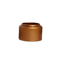 Cachepot Decorativo em Cerâmica Home Modelo Waves M Dourado
