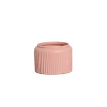 Cachepot Decorativo em Cerâmica Home Modelo Waves M Rose