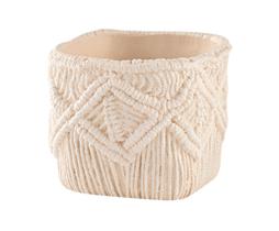 Cachepot Decorativo em Cimento Bege 10,5cm 13735 Mart