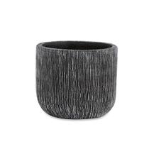 Cachepot Decorativo em Cimento Preto 8,5cm 12380P Mart