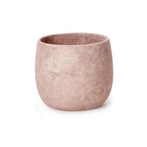 Cachepot Decorativo em Cimento Rosa 19cm 16096 Mart