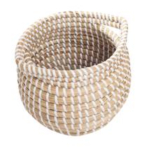 Cachepot Decorativo Fibra Natural Seagrass 15X18Cm Rafimex