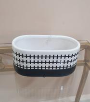 Cachepot Decorativo Preto e Branco Cachepot Decorativo Preto e Branco