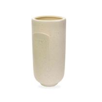 Cachepot Decorativo Rosto Em Cerâmica Areia 28x13 Cm - D'rossi Cachepot Decorativo Rosto Em Cerâmica Areia 28x13 Cm - D'rossi