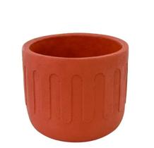 Cachepot doric terracota em cimento g