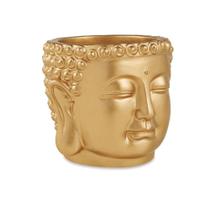 Cachepot em Cimento 12,5cm Dourado - Abra Cadabra Decoração