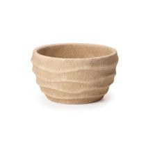 Cachepot em Cimento Bege Waves 18x10cm