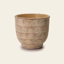 Cachepot em Cimento Cinza/Branco 13x14cm - Mart Cachepot em Cimento Cinza/Branco 13x14cm - Mart