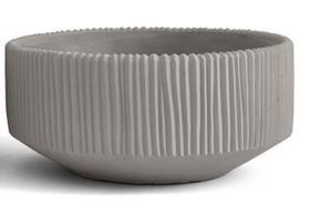 CACHEPOT EM CIMENTO CINZA COM TEXTURAS 9x20cm MART CACHEPOT EM CIMENTO CINZA COM TEXTURAS 9x20cm MART