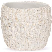 Cachepot em cimento com textura - moas
