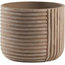 Cachepot em cimento marrom decorativo Cachepot em cimento marrom decorativo