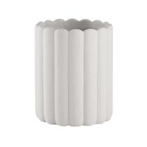 Cachepot em Cimento Ondulado Decorativo Para Plantas e Flores 22x18 Cachepot em Cimento Ondulado Decorativo Para Plantas e Flores 22x18