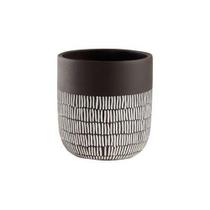Cachepot Em Cimento Preto 17X18 Cm - Mart Cachepot Em Cimento Preto 17X18 Cm - Mart