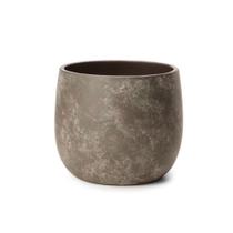 Cachepot em cimento queimado com manchas m - Mart Cachepot em cimento queimado com manchas m - Mart