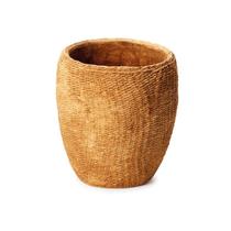 CACHEPOT EM CIMENTO TERRACOTA ESTILO TECIDO 18cm