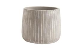 Cachepot Em Cimento Textualizado P - Mart Cachepot Em Cimento Textualizado P - Mart