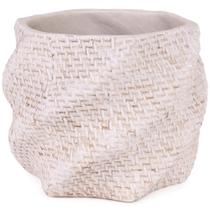 Cachepot em cimento textura orgânica - moas