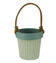 Cachepot em concreto c/ alça Azul 11cm - Urban Cachepot em concreto c/ alça Azul 11cm - Urban