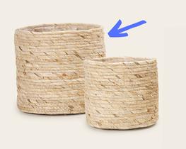 Cachepot em Fibra Natural 14946 GG Mart