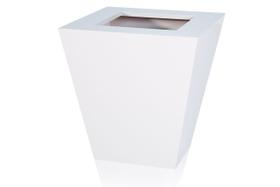 Cachepot em MDF Branco com Rodinhas 43x45cm