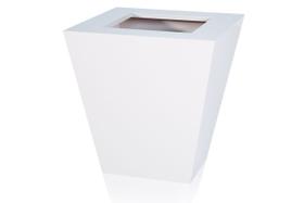 Cachepot em MDF Branco com Rodinhas 52x53,5cm