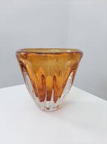 Cachepot em Murano Âmbar 14 x 14 cm São Marcos