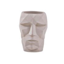 Cachepot Face Cinza em Cimento P Cachepot Face Cinza em Cimento P