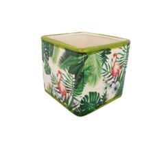 Cachepot floral quadrado Cachepot floral quadrado