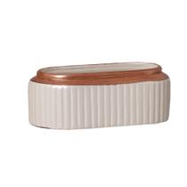 Cachepot Floreira Decorativo em Cerâmica Home Modelo G Rose Glamour