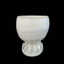 Cachepot Greco em Cristal Murano - São Marcos Cor: Pérola