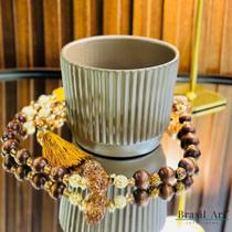 Cachepot Grooving G Licor de Cacau - Cerâmica Tons Terrosos