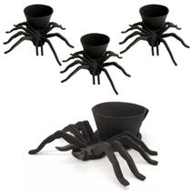 Cachepot halloween decoração aranha enfeite mesa festas 3 unidades