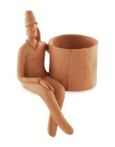 Cachepot Homem Terracota em Poliresina 12808 Mart Cachepot Homem Terracota em Poliresina 12808 Mart