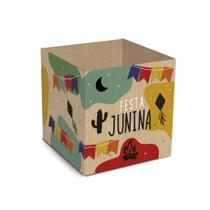 Cachepot Junina Kraft - 8 Unidade - Cromus