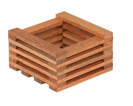 Cachepot Mad Violeta Ripado 18x18cm Vermelho Massol