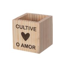 Cachepot Madeira Pinus Frase Organização Decoração Cachepot Madeira Pinus Frase Organização Decoração