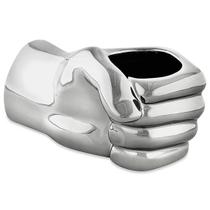 Cachepot Mão em Cerâmica 8x5x9cm Prata - Mart