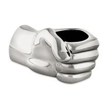 Cachepot mão em cerâmica prata Cachepot mão em cerâmica prata