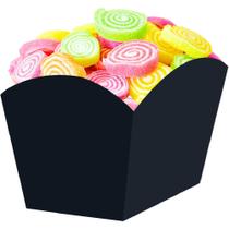 Cachepot Médio Preto com 08 Unidades