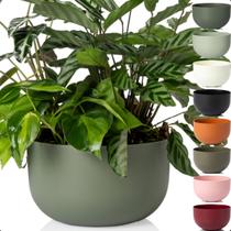Cachepot Mini Cuia Pote 13 Vaso Raiz Due 14x8 Encaixe Decore Cor Verde Militar