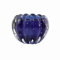 Cachepot Mini Murano Liceu Nightly Blue PP Cristais Labone