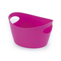 Cachepot oval de plástico pink unidade Cachepot oval de plástico pink unidade