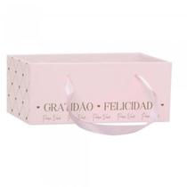 Cachepot Paper Decorado Essência Rosa Retang C/ALÇA 24 Pacote com 05 Cachepot Paper Decorado Essência Rosa Retang C/ALÇA 24 Pacote com 05