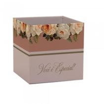 Cachepot Paper Decorado Pote 15 Giullia Quadrado 15X15 Pacote com 10 Cachepot Paper Decorado Pote 15 Giullia Quadrado 15X15 Pacote com 10