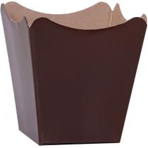 Cachepot Paper Liso Pote 15 Marrom 16X17X11CM PCT.C/10