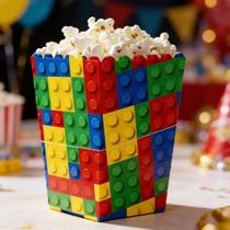 Cachepot para Pipoca Balde de Papel Pipoca Lembrancinha Festa Aniversário Temático Unissex