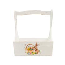 Cachepot Páscoa de Madeira com Alça - 36cm - 1 unidade - Cromus - Rizzo Cachepot Páscoa de Madeira com Alça - 36cm - 1 unidade - Cromus - Rizzo