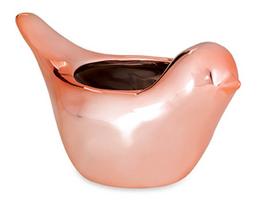 Cachepot Pássaro Rose Gold em Cerâmica 08623 Mart Cachepot Pássaro Rose Gold em Cerâmica 08623 Mart