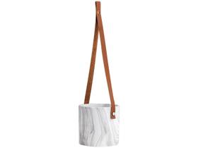 Cachepot pendente em cimento redondo - 15x14cm Cachepot pendente em cimento redondo - 15x14cm