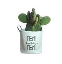 Cachepot Pequeno com Alças em material ecológico Pequenas e Estampa Home